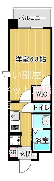 リビオメゾン西天満の間取り画像
