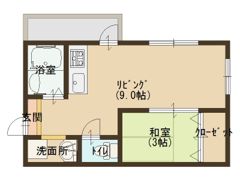 奥田マンションの間取り画像
