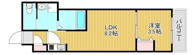 H-maison鶴橋の間取り画像