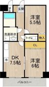 デイグラン長居公園の間取り画像