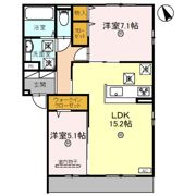 Avancee鳳 A棟の間取り画像
