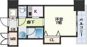 ブリリアン夕陽丘の間取り画像