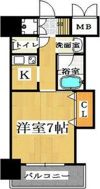 ブリリアン夕陽丘の間取り画像