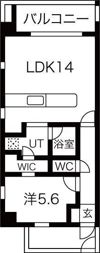 アクアプレイス四天王寺の間取り画像