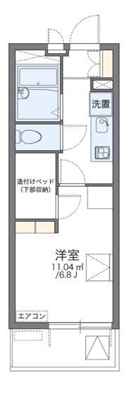レオパレス舎利寺CFの間取り画像
