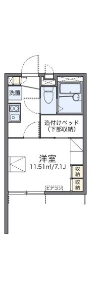 レオパレスSimple大今里の間取り画像