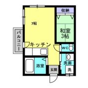 奥田マンションの間取り画像