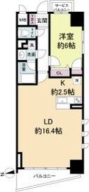 セレッソコート上本町EASTの間取り画像