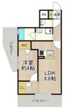 Lasante京橋（旧:エスティメゾン京橋）の間取り画像