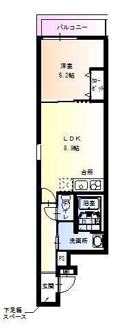 フジパレス西加賀屋III番館の間取り画像