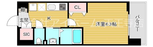 Luxe住吉公園の間取り画像