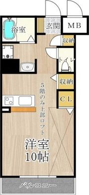 P・Sマンション中加賀屋の間取り画像