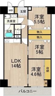 パークモダン住之江公園の間取り画像