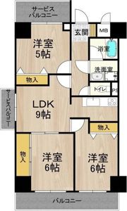 パークモダン住之江公園の間取り画像
