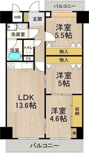 パークモダン住之江公園の間取り画像