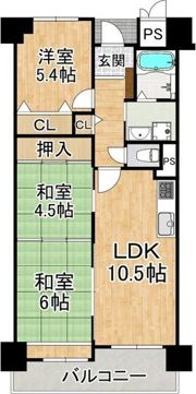南海グランドコート住之江公園の間取り画像