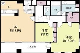 レジディア心斎橋ウエストの間取り画像