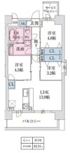 スプランディッド難波VIIの間取り画像