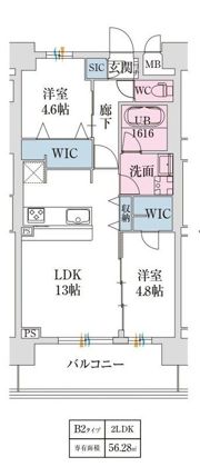 スプランディッド難波VIIの間取り画像