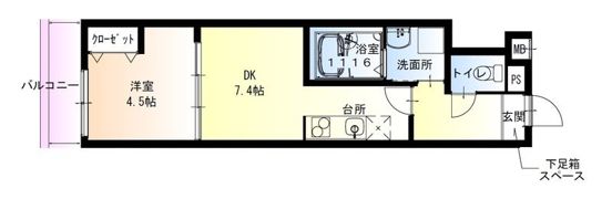 フジパレス御幣島の間取り画像