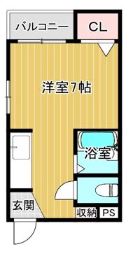 コーポ片町の間取り画像