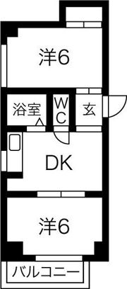 OK平野ハイツの間取り画像
