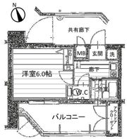 エスリード夕陽丘第2の間取り画像
