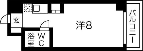 フラット平野南の間取り画像