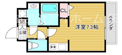クレアートクラウン天王寺の間取り画像
