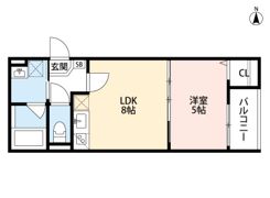 クラスティーネ若江西（クラスティーネワカエニシ）の間取り画像