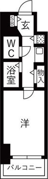 プレサンス難波東の間取り画像