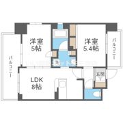 エステムプラザ難波WESTリバークロスの間取り画像