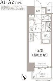 エスリード大阪デュアルゲートの間取り画像