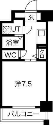 レジデンス中之島公園の間取り画像