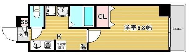 サウスヒルズ難波III番館の間取り画像
