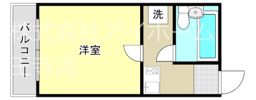 マンション輝の間取り画像