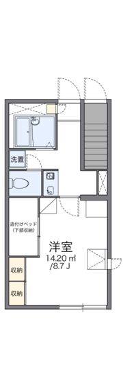 レオパレス藤原台の間取り画像