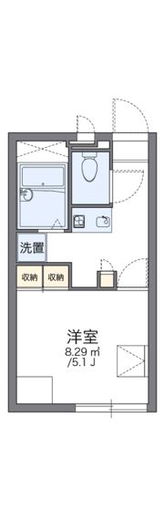 レオパレスムーランルージュの間取り画像