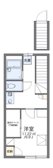 レオパレスヴィグールの間取り画像