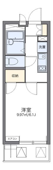 レオパレスウォーターウェーブの間取り画像