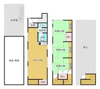 東今里貸家の間取り画像