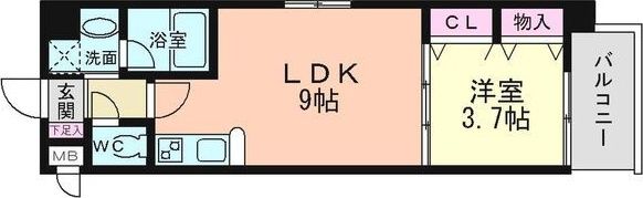 ラルテ天王寺の間取り画像