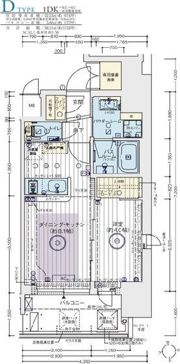 エステムコート谷町九丁目の間取り画像