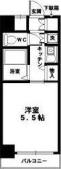 クラウンハイム夕陽丘の間取り画像