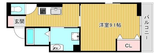 ヴィーブル阿倍野westの間取り画像