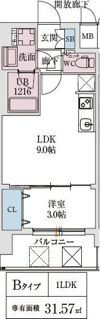 スプランディッド弁天町WESTの間取り画像