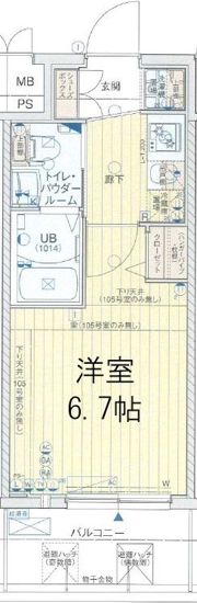 エグゼ大阪ドームの間取り画像