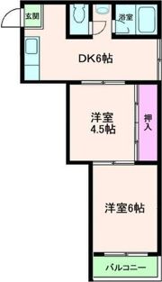 グリーンハイツ芳見屋の間取り画像