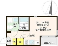 ハーモニーテラス市岡の間取り画像