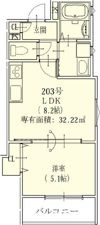 クリエオーレ常盤町の間取り画像